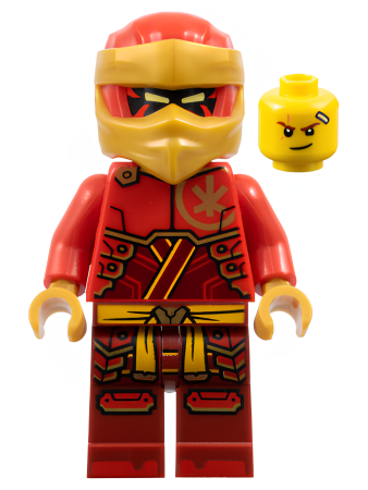 Минифигурка Lego Kai - Dragons Rising, Red and Pearl Gold Head Wrap njo890 N